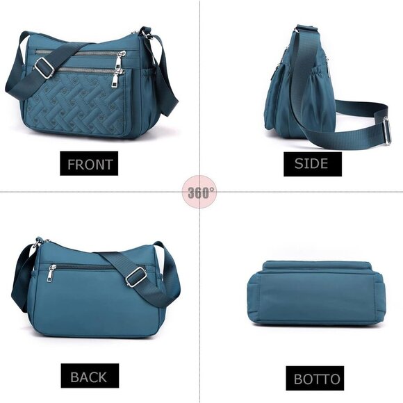 Crossbody Purse for Women Multi Pocket Cross Tote Small Travel Shoulder Bag Casu - Picture 4 of 8